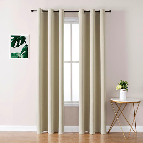 ChrisDowa Room Darkening Curtains for Bedroom and Living Room 72 Inch Long