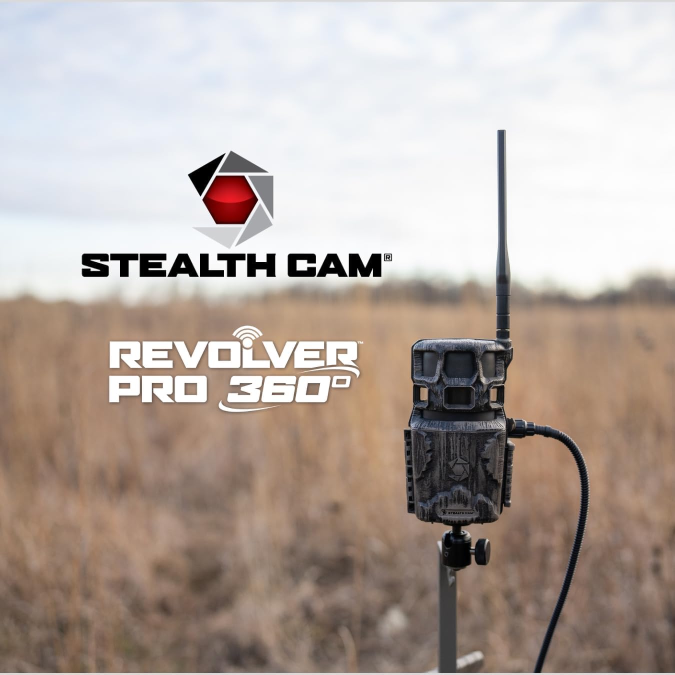 Stealth Cam Revolver Pro 2.0 360 Degree Cellular Camera 40MP, 1-6 Zone On-Demand and Live View, 0.4 Sec Trigger, Built in Memory, HD Photo and Video