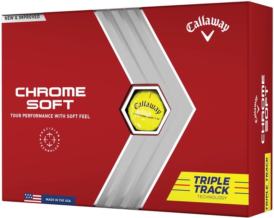 Callaway Golf 2022 Chrome Soft Golf Balls (True Track (Red/Blue)