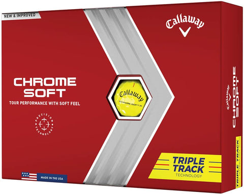 Callaway Golf 2022 Chrome Soft Golf Balls (True Track (Red/Blue)
