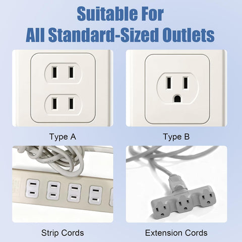 Rindion 65 Pcak Outlet Plug Covers, White Baby Proof Outlet Covers, Plastic Electrical Socket Covers for Outlets, Easy Installation, Durable and Steady Wall Plug Covers for Home and Office