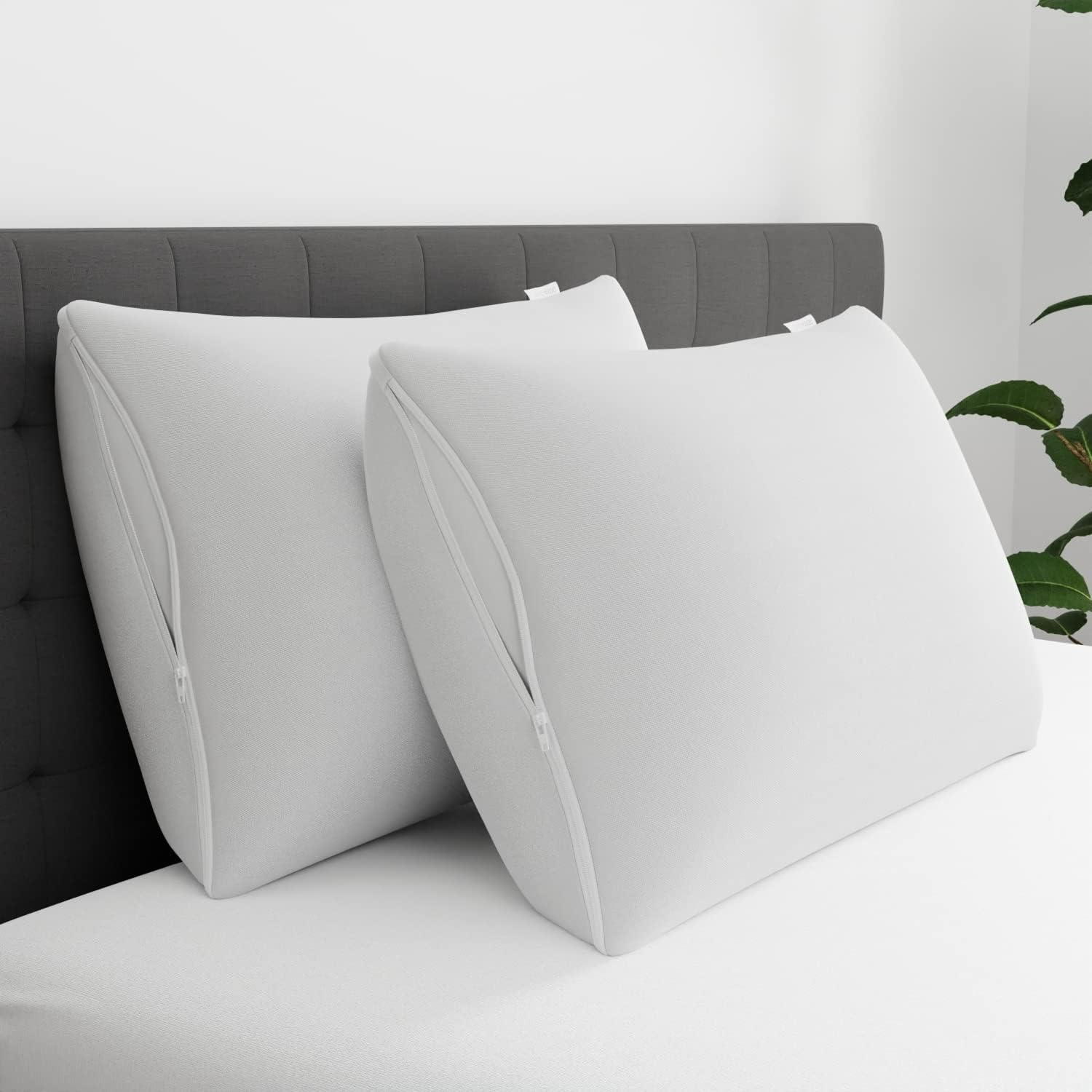 AllerEase Allergy Pillow Protector, Standard/Queen - 2 Pack
