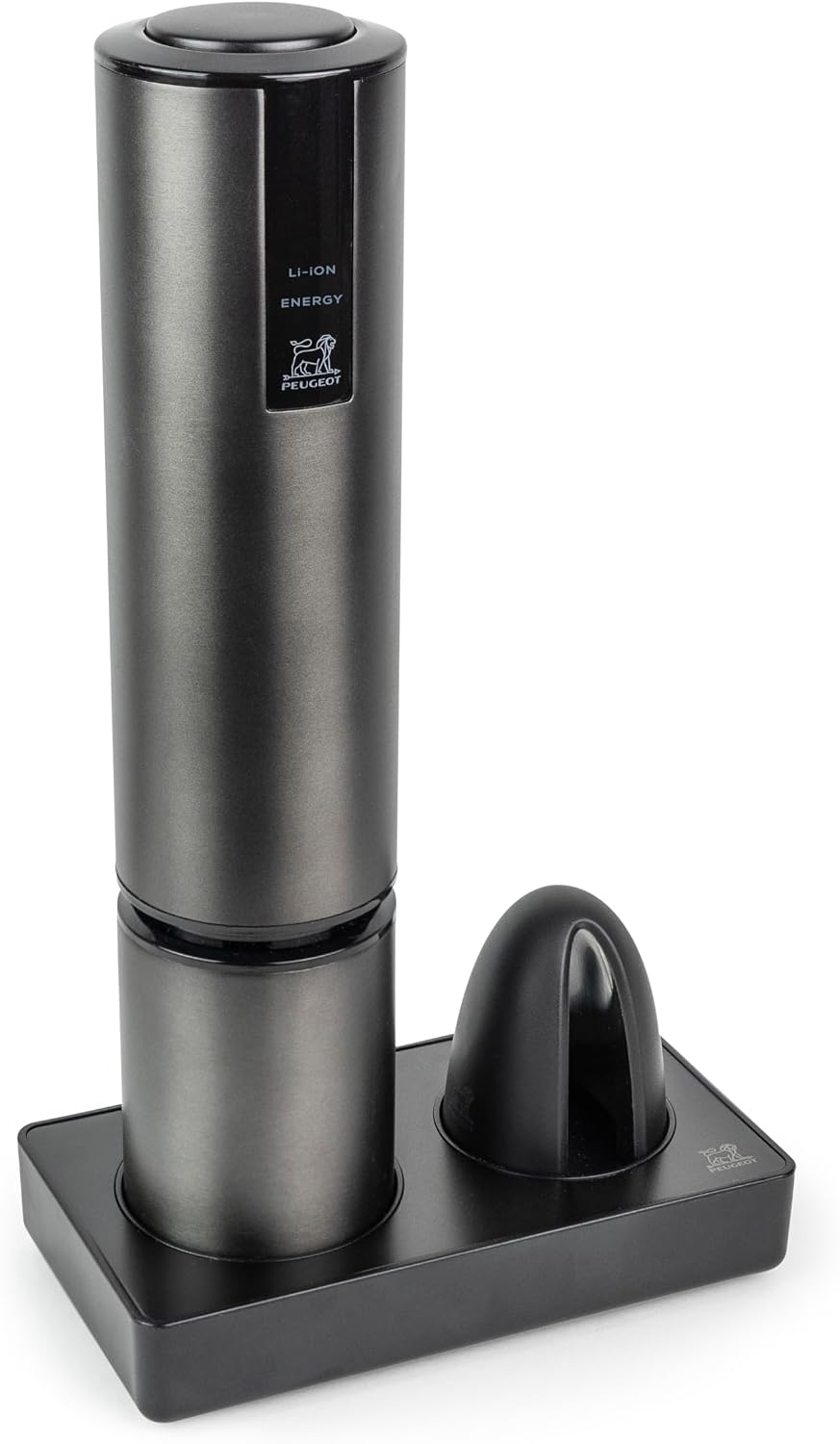 Peugeot Elis Touch Rechargeable Electric Corkscrew, 10 in, Carbon