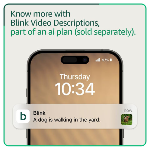 Blink Mini Pan-Tilt Camera (newest model), Rotating indoor plug-in smart security camera, two-way audio, HD video, motion detection, Works with Alexa (White)