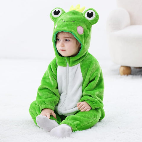 Baby Halloween Costumes For Kids Infant Toddler Boys Girls Animal Frog Onesie Pajamas Costume Cartoon Romper Outfit