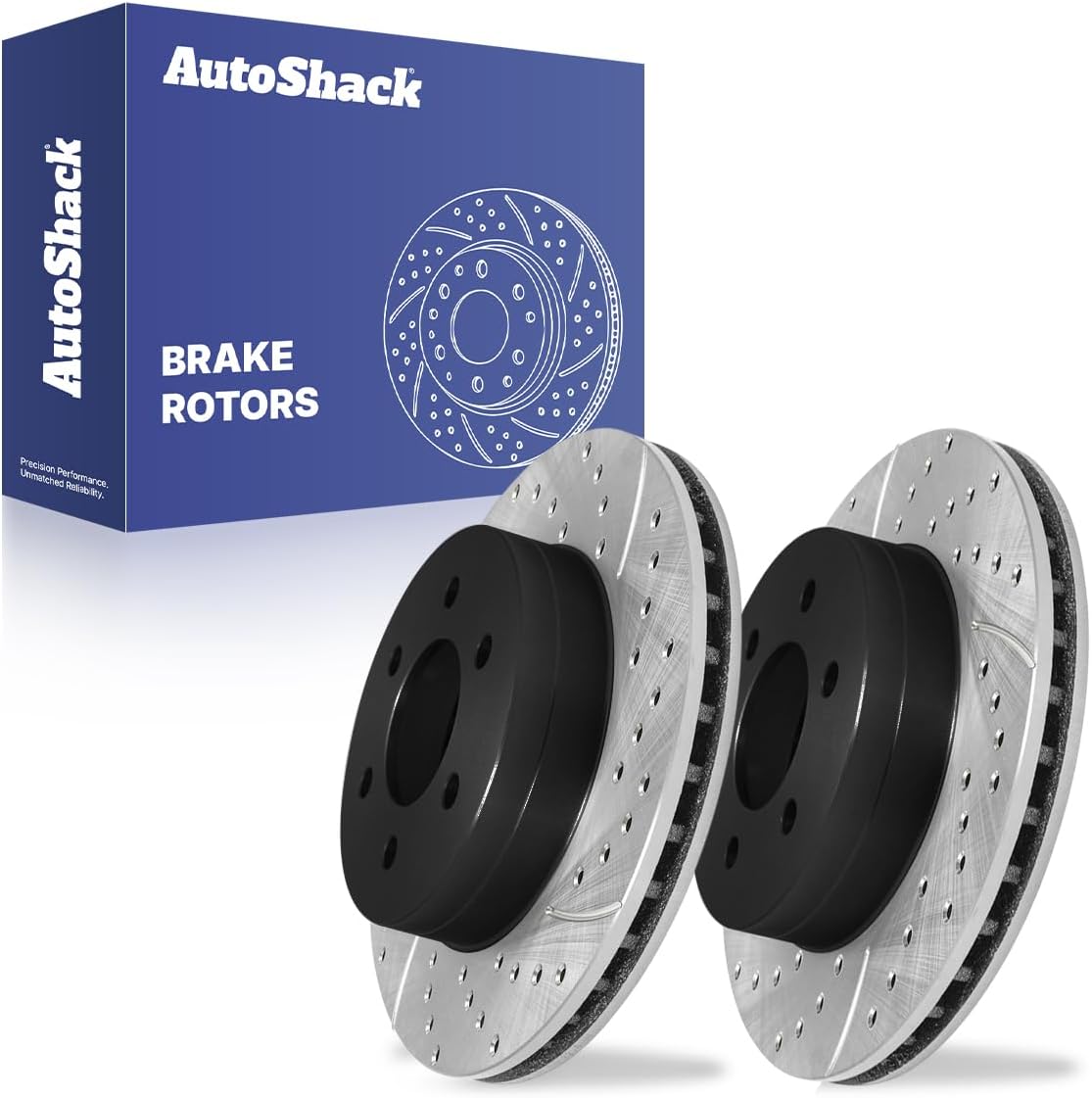 AutoShack Front E-Coated Rotors 11.3" (287 mm) for Dodge Dakota 2002