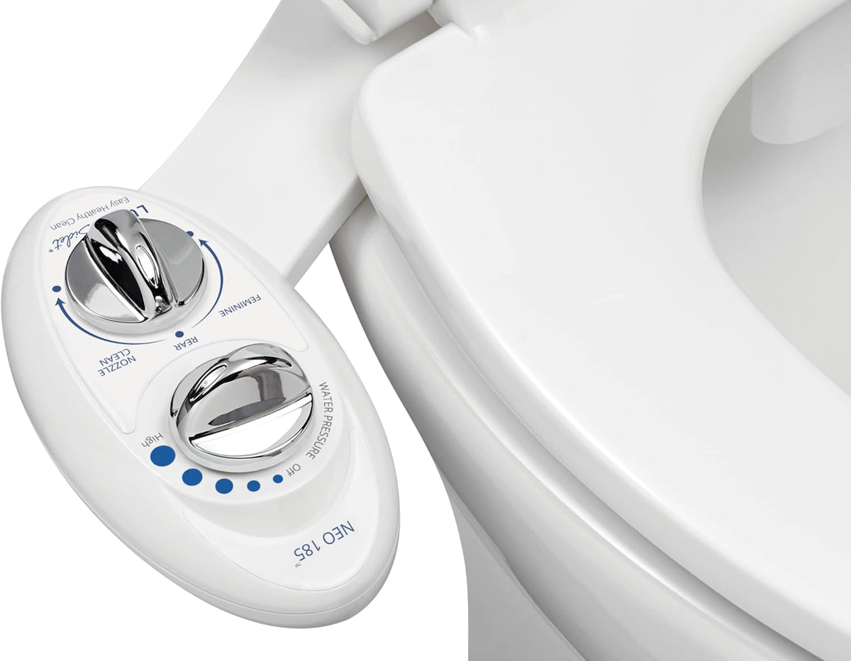 LUXE Bidet NEO 185 - Bidet Attachment for Toilet Seat, White