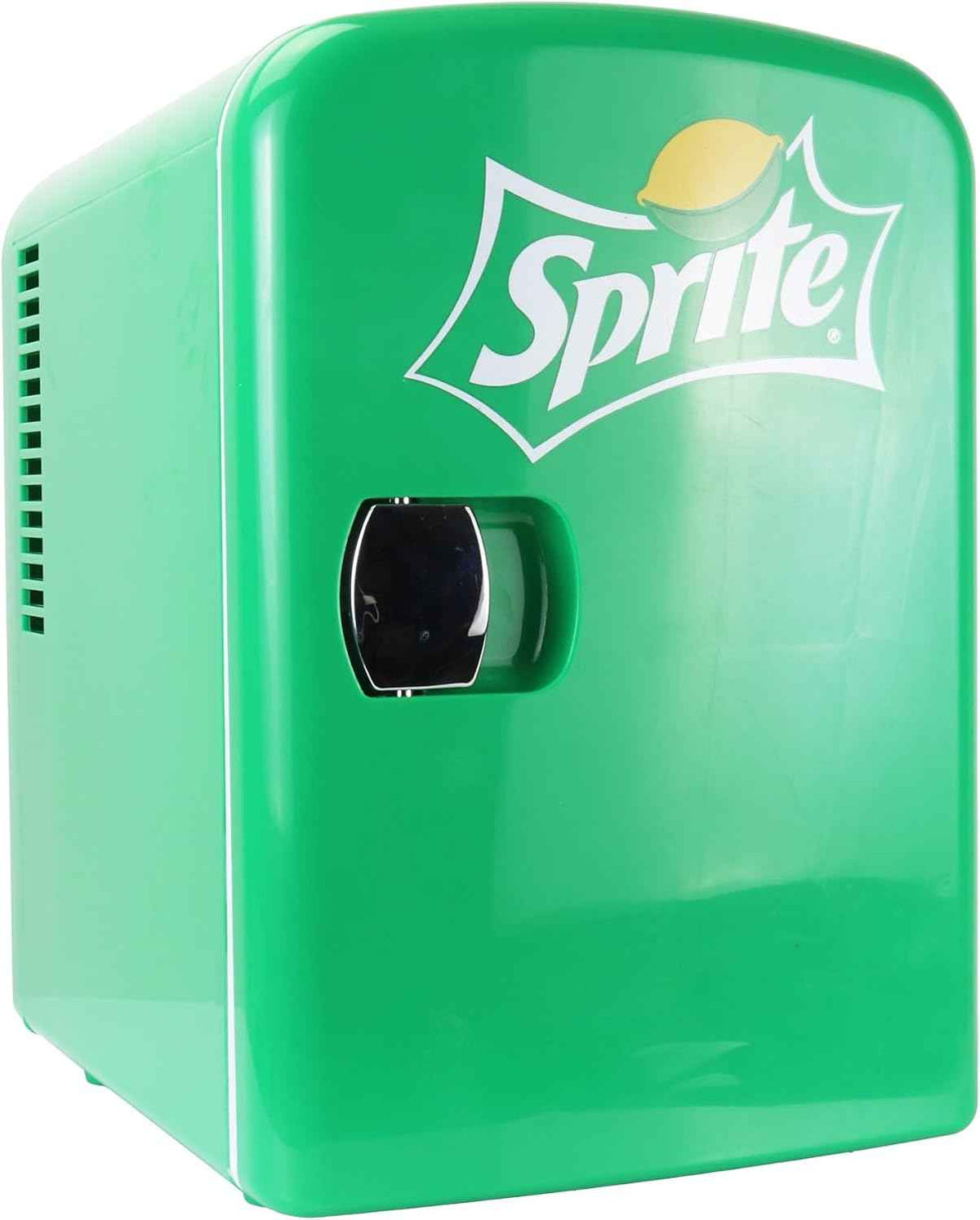 Koolatron Sprite Mini Fridge - 6 Can Refrigerator for Bedroom Office, Portable Table Top Beverage Cooler, 12V 110V Refrigerador For Drinks, Soda, Wines, Use In Car, Dorm, Outdoor, Patio