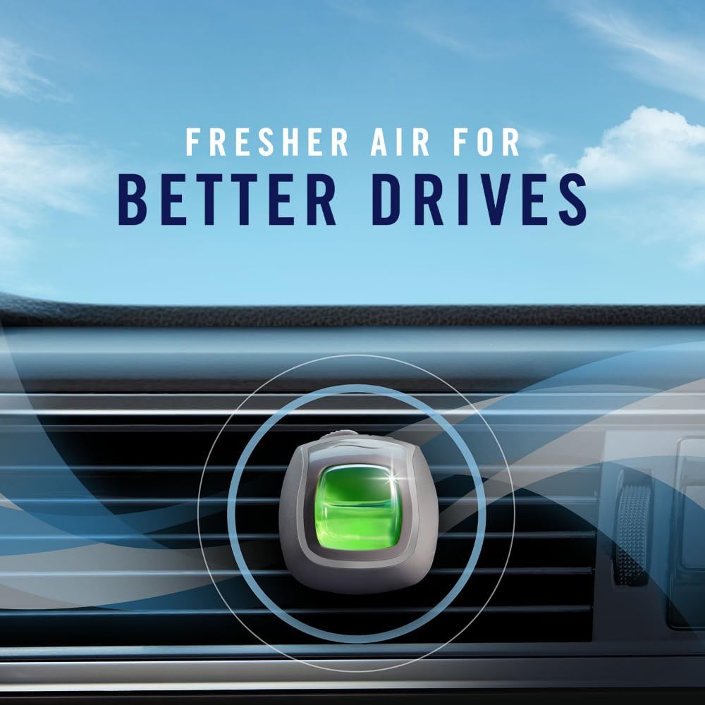 Febreze Car Air Freshener, Odor-Fighting Automotive Vent Clip, Gain Original Scent, 3 Count