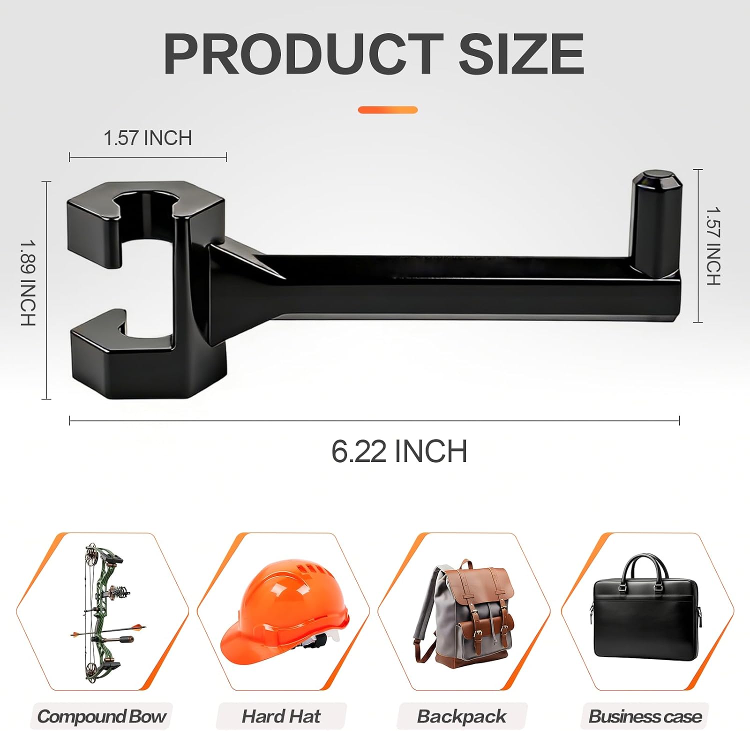 Bow Hanger for Truck, 2 Set Archery Hunting Shooting Bracket Headrest Mount,Universal Compound Bow Holder for Vehicle Storage and Hunting Transport