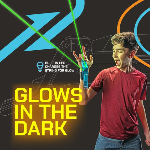ZipString Aracna Glow-in-the-Dark Webshooter String Launcher Toy