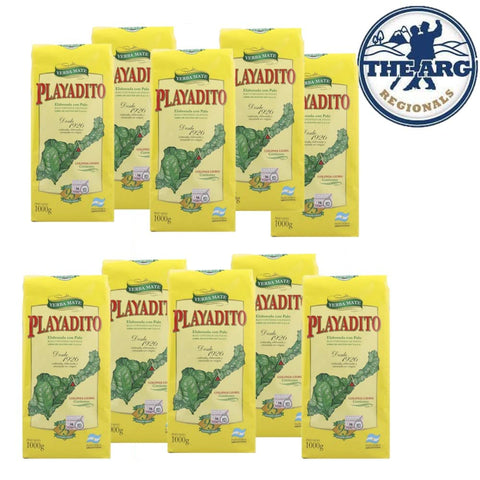 Yerba Mate Playadito 10 PACK | 1 kg. / 2.2 lbs