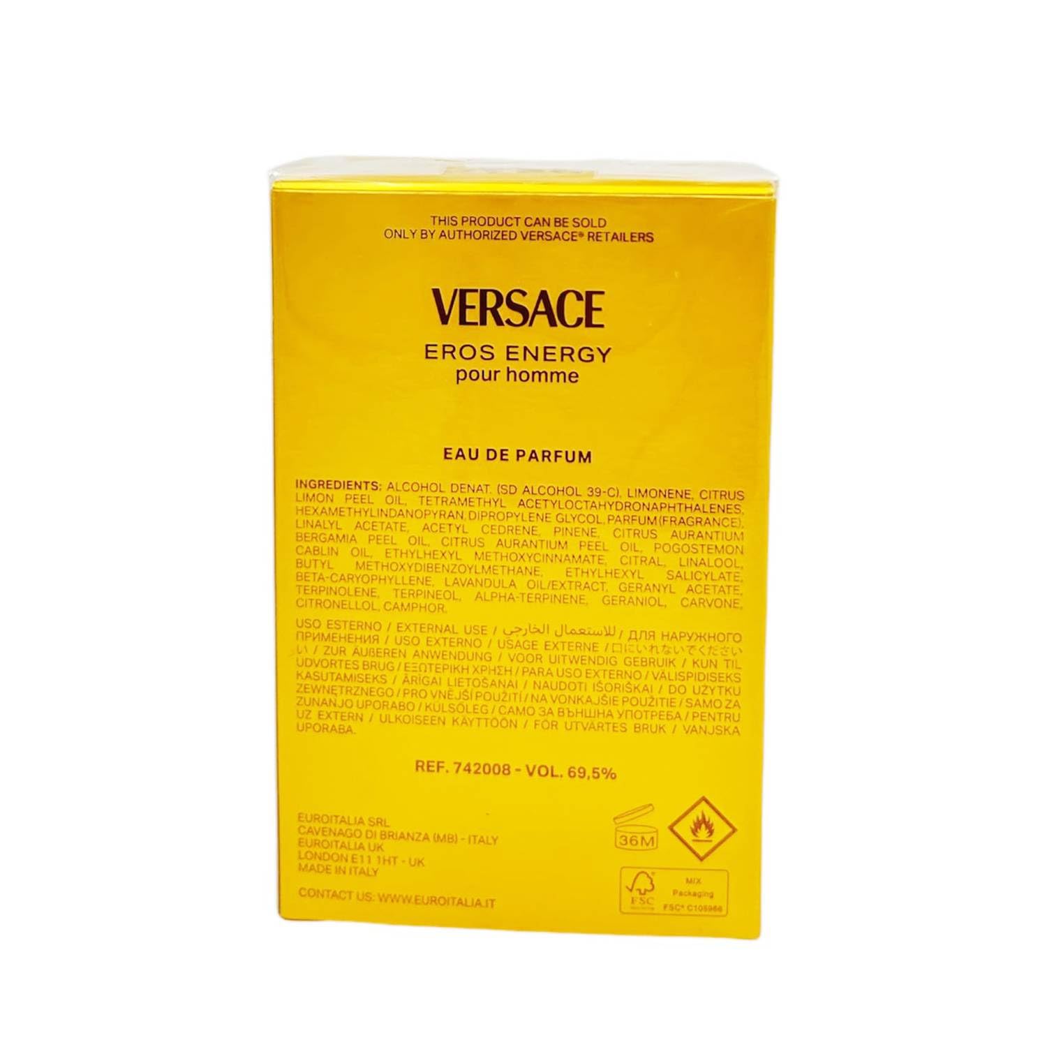 Versace Eros Energy by Versace for Men - 6.7 oz EDP Spray