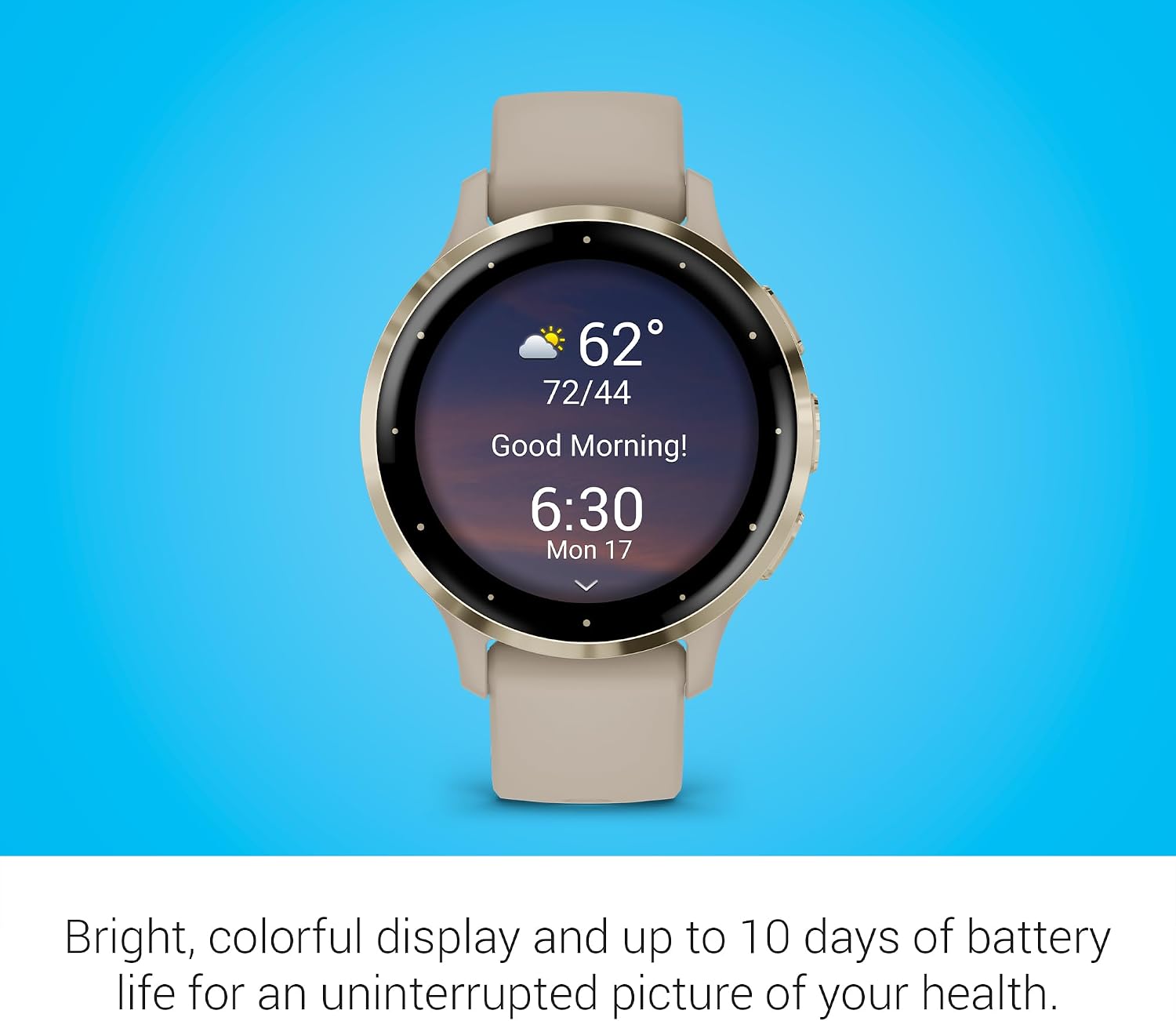 Garmin Venu® 3S, Premium Fitness Smartwatch, 41mm, French Gray