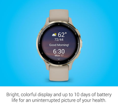 Garmin Venu® 3S, Premium Fitness Smartwatch, 41mm, French Gray