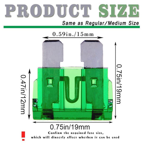 (20 pcs) 30 Amp Standard Blade Fuse, 30A Automotive Fuse for Car Truck