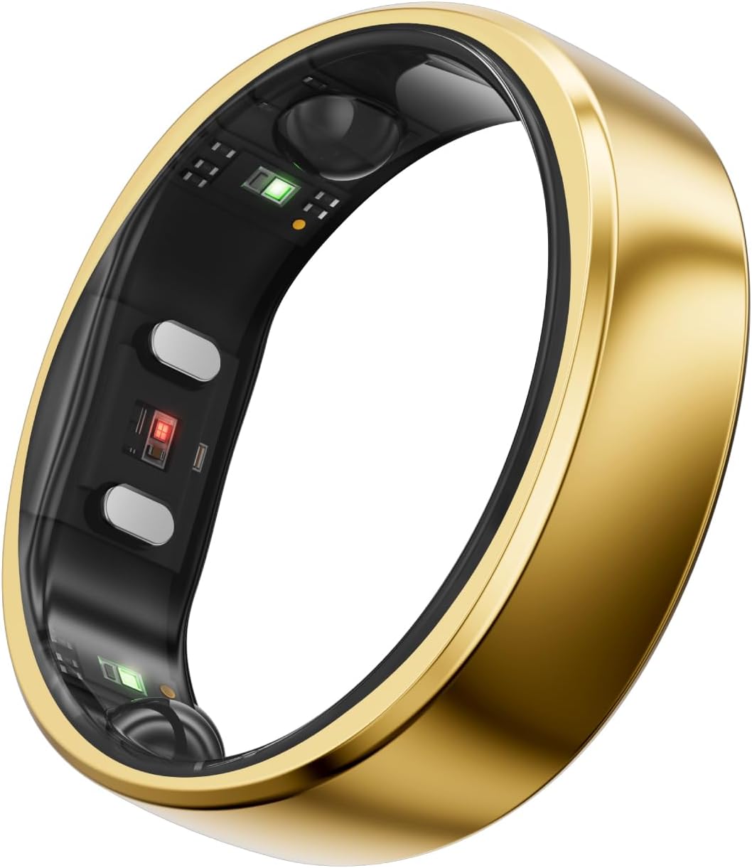 RingConn Gen 2 Smart Ring - Sleep Apnea Monitoring(Gold, Size 9)