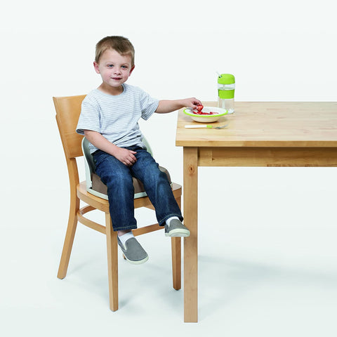 OXO Tot Perch Toddler Booster Seat for Kitchen Chair with Straps, Gray