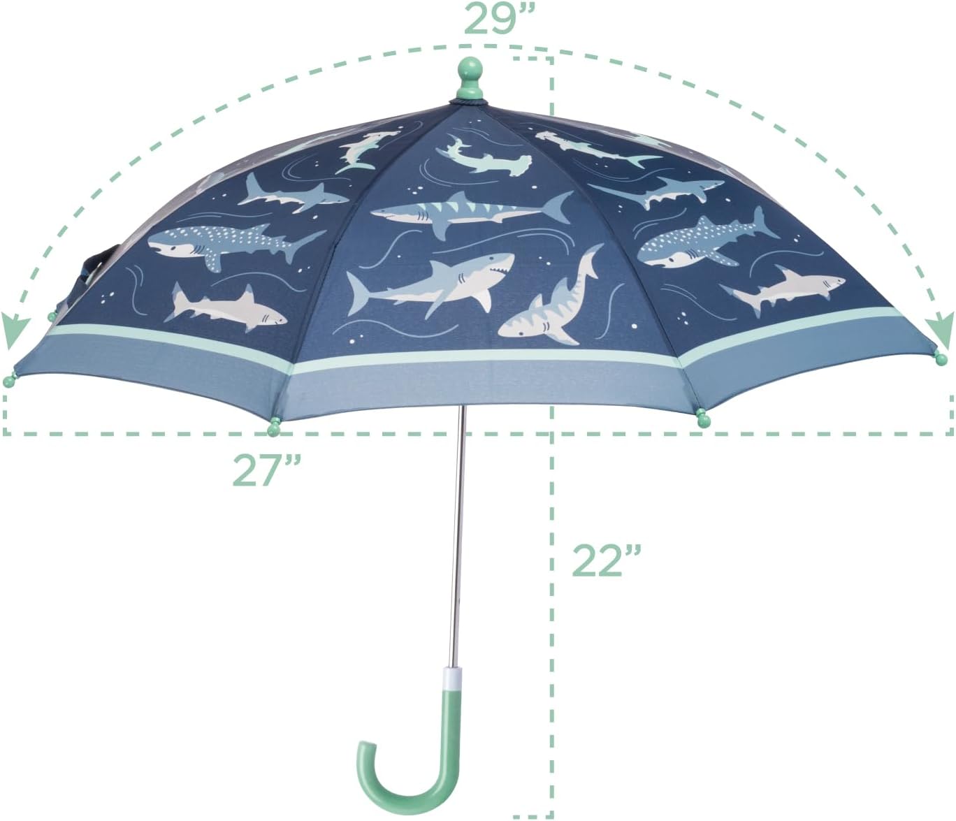 Stephen Joseph, Toddler and Little Kid Umbrella with Pinch Free Closure and Colorful Design