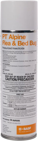 BASF PT Alpine Flea & Bed Bug Killer, Fast Acting Insecticide, Extended Long Lasting Pest Control Formula, Quick Dry, Non-staining, Ready to Use Spray Can 14 oz