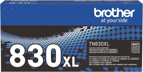 Brother TN830XL Toner Cartridge, Genuine Black High Yield