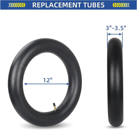 GICOOL 3.00/3.50-12" (80/100-12) Dirt Bike Inner Tubes, TR4 Valve Stem