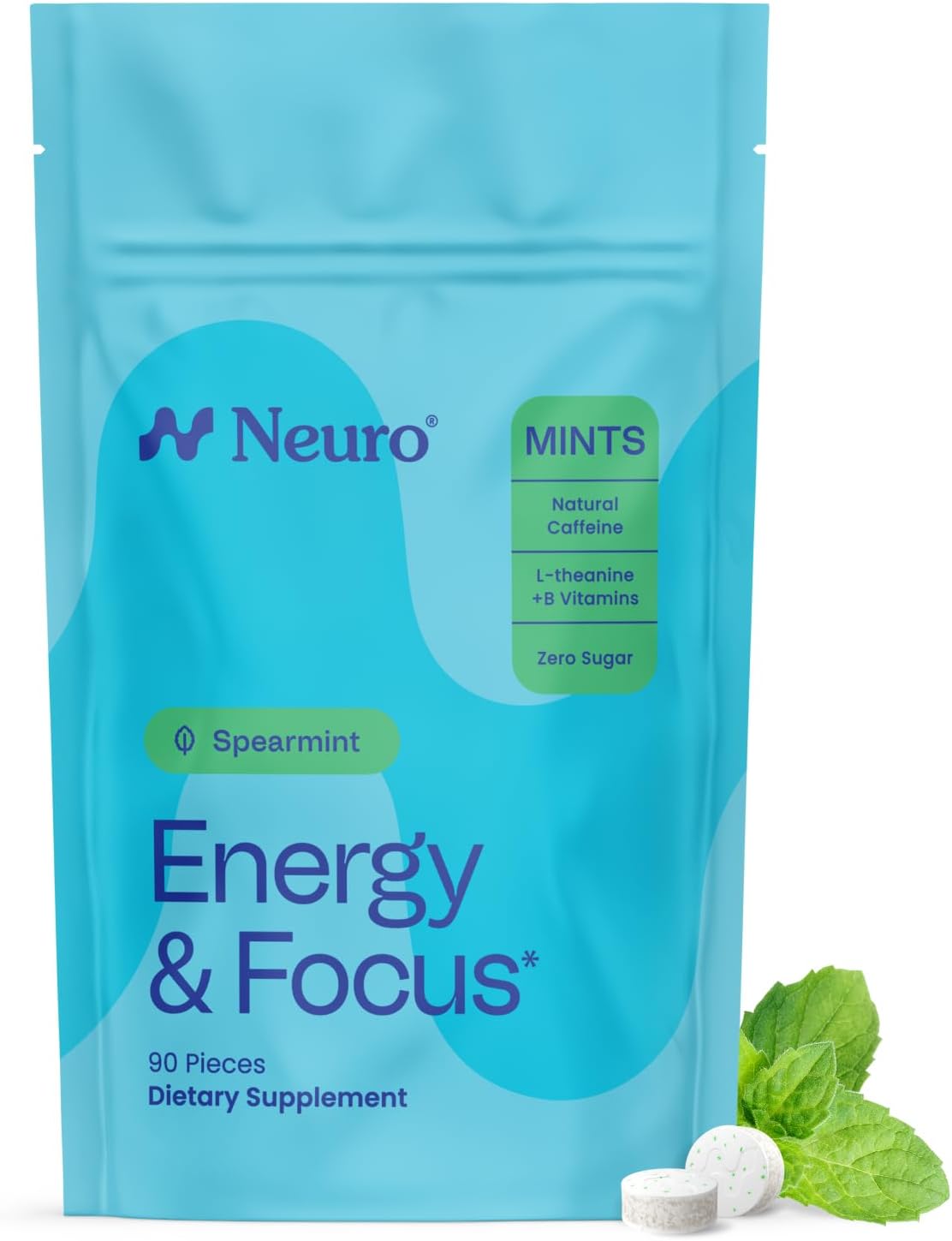 Neuro Energy & Focus Mints, Spearmint, 90 Count