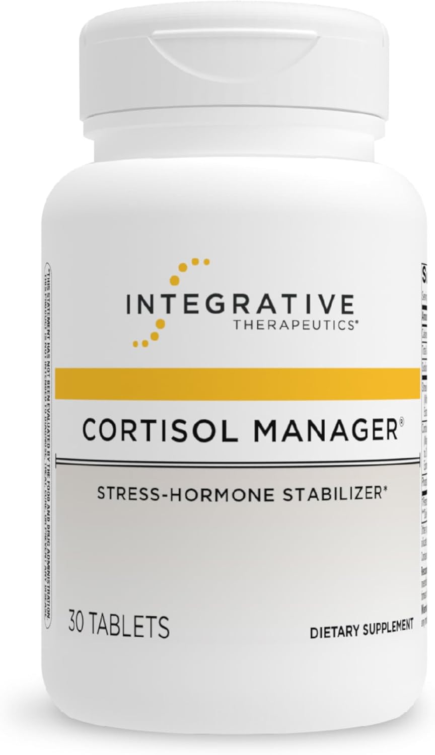 Integrative Therapeutics Cortisol Manager - Balance Cortisol & Support Relaxation for Restful Sleep* - Includes Ashwagandha & L-Theanine for Confidence with Less Stress* - 30 Tablets