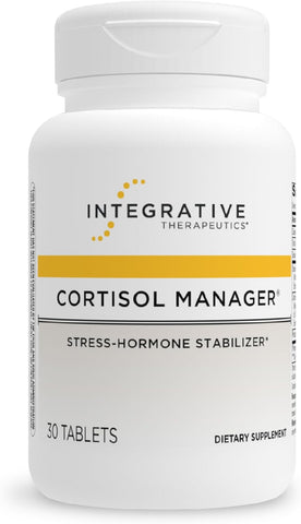 Integrative Therapeutics Cortisol Manager - Balance Cortisol & Support Relaxation for Restful Sleep* - Includes Ashwagandha & L-Theanine for Confidence with Less Stress* - 30 Tablets