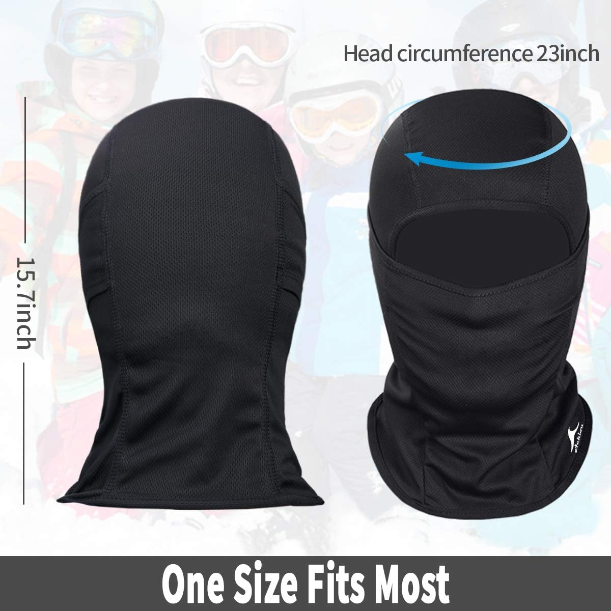 Achiou Ski Mask for Men and Women, Lightweight UV Balaclava Face Cover