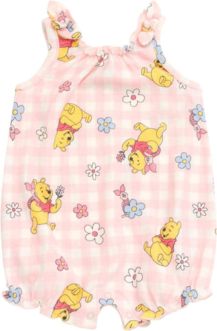 Disney Baby Girls 2 Pack Rompers Newborn to Infant Sizes (Newborn - 24 Months)