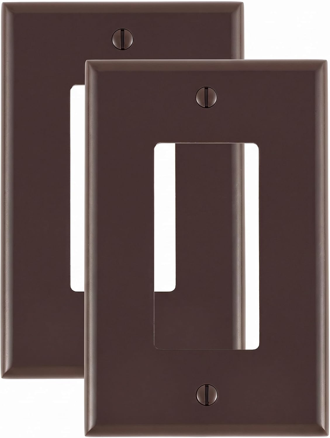 Leviton + 80601-W 1-Gang Decora/GFCI Device Wallplate + Midway Size + Thermoset + Device Mount + White