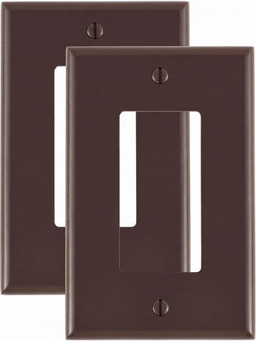 Leviton + 80601-W 1-Gang Decora/GFCI Device Wallplate + Midway Size + Thermoset + Device Mount + White