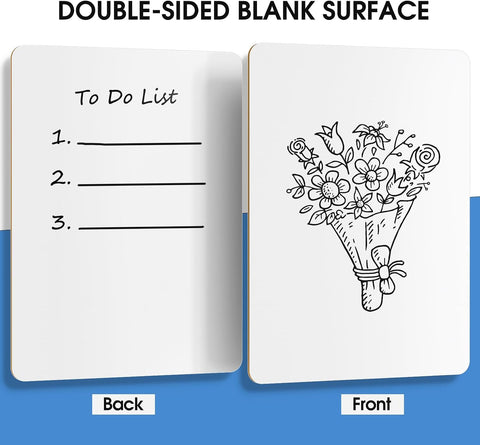 MaxGear Double Sided Dry Erase Board, 9'' x 12'' Small White Board, 6 Pack