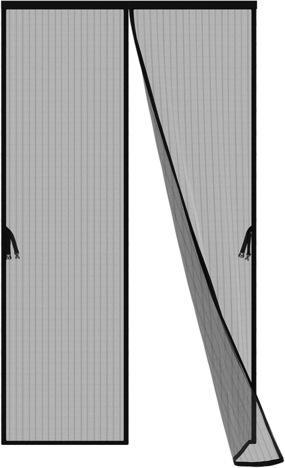 Iduontis Magnetic Screen Door - Fits Door Opening 36 x 82 in, Actual Screen Size 38"x83", Hands Free Mesh Partition,Heavy Duty Curtain Keeps Bugs Out, Frame Hook & Loop, Pet and Kid Friendly