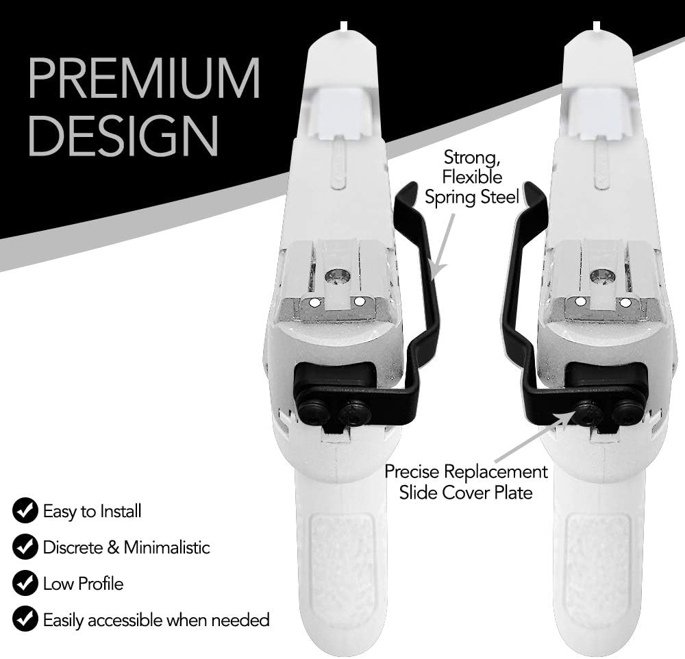 ClipDraw Gun Clip, Low Profile Slim Concealed Carry Easy Install American Made
