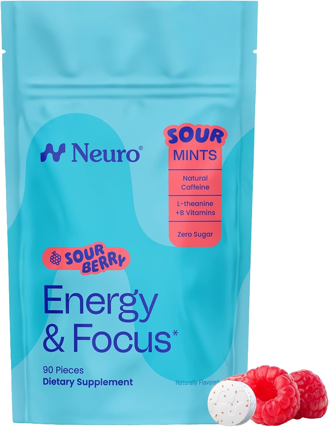 Neuro Energy & Focus Mints, Sour Berry, 90 Count