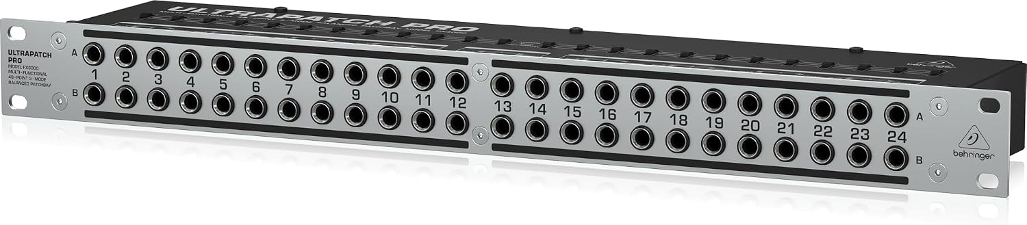 Behringer Ultrapatch Pro Px3000 3-Mode Multi-Functional 48-Point Balanced Patchbay