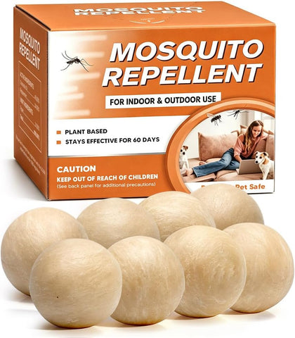 Mosquito Repellent Outdoor Patio, Indoor Mosquito Repellent Balls 8 Packs