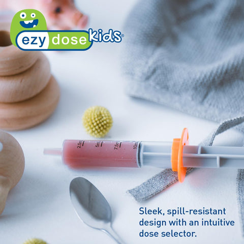 Ezy Dose Kids Baby Oral Syringe & Dispenser, 10 mL, Color Coded, BPA Free