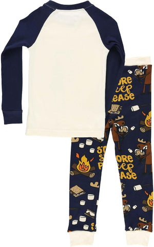 Lazy One Long-Sleeved Kids' Pajamas for Girls and Boys, Funny Kids' PJ Sets