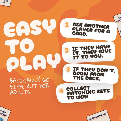 Go F Yourself! Grown Up Go Fish Card Game, Funny Gag Gift Card Deck