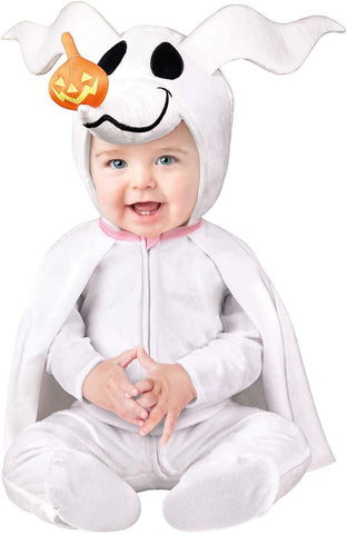Spirit Halloween The Nightmare Before Christmas Baby Zero Light-Up Hooded Jumpsuit Costume, Officially Licensed