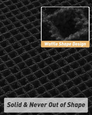 Upgraded Waffle Bath Mat Runner Absorbent Non Slip Bathroom Mat, 2' x 4'