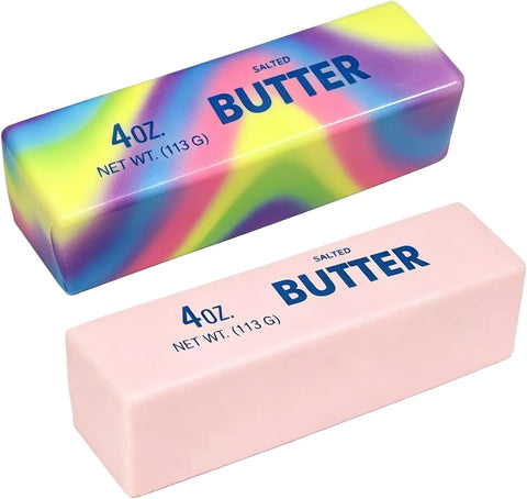 Butter Stick Fidget Toy, Slow Rebound Cute Butter Squeeze Stress Balls,Slow Rising Portable Squishy for Adults Anxiety & Stress Relief, Sensory Gifts for Office, Home