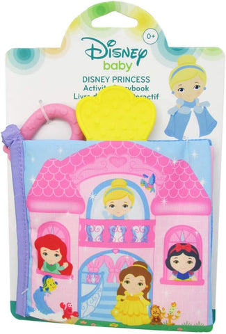 KIDS PREFERRED Disney Baby - Disney Princess Soft Book with Teether Toy & Crinke Pages - Picture Book for Newborns
