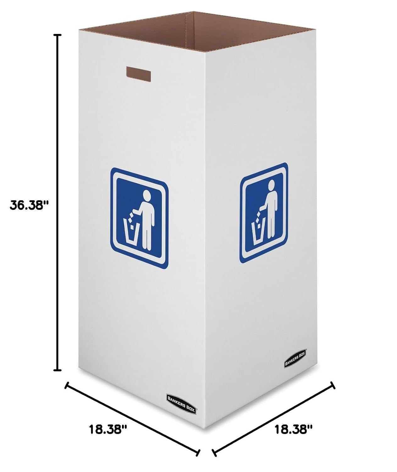 Bankers Box 10-Pack 50 Gallon Cardboard Trash/Recycling Containers