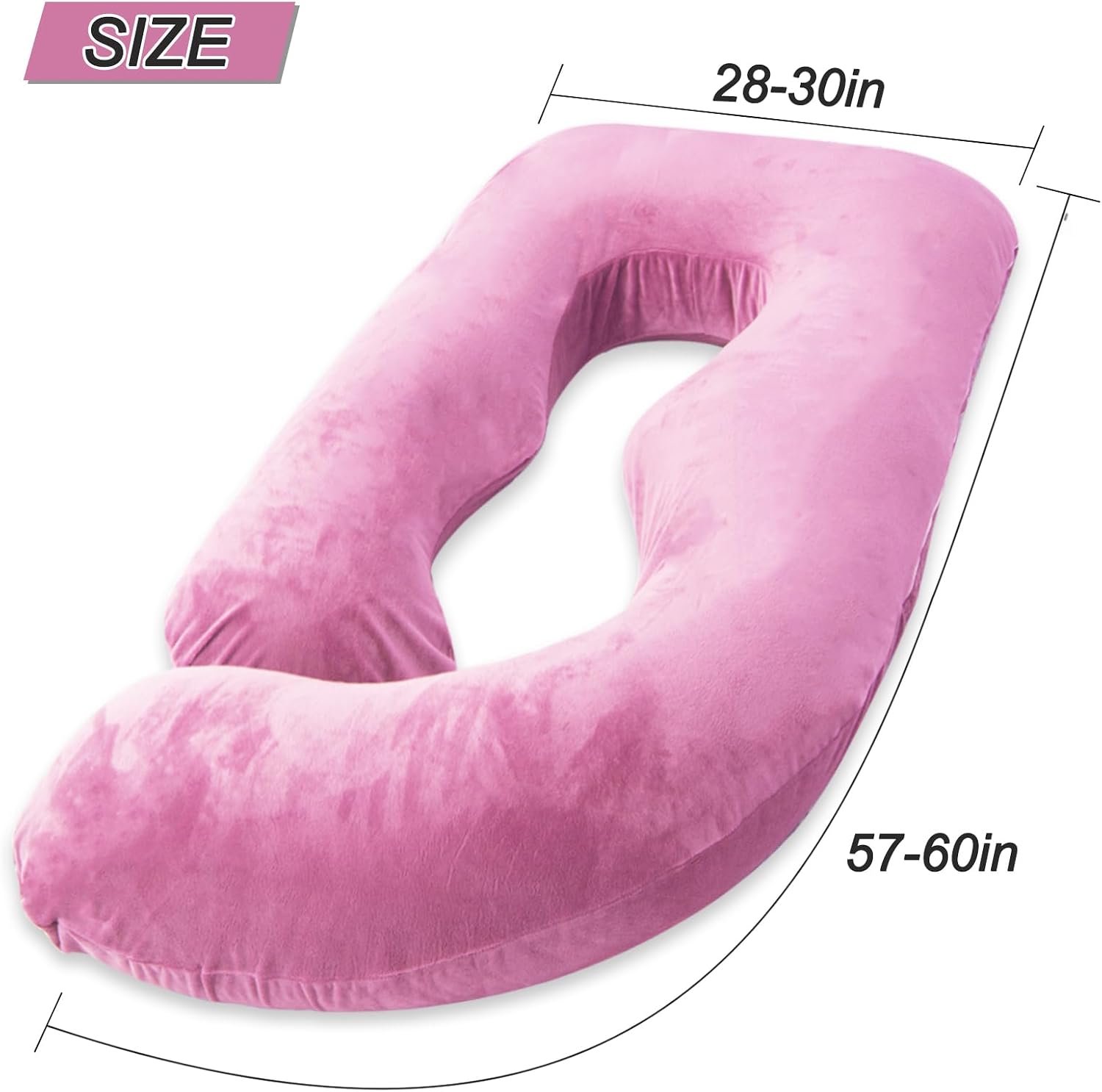 60 Inch Pregnancy Pillow for Sleeping (Purple)