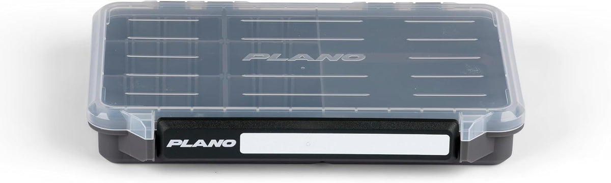 Plano StowAway 3600 50/50 Split Stow Tackle Box with Corrosion-Preventive Rustricor, Single Latch Design, Transparent DuraView Lid, Stackable Storage for Fishing Bait, Lures and Gear