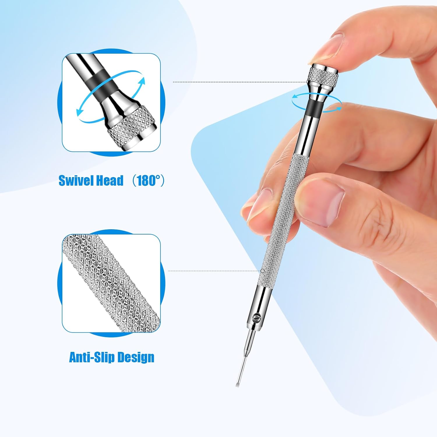 Chumia 8 Pieces Precision Jewelers Screwdriver Set, Micro Watch Repair